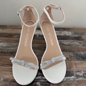 Stuart Weitzman nudist bow heels new no box